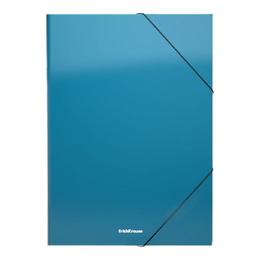 Picture of ELASTIC A4 3 FLAP FOLDER TURQUOISE